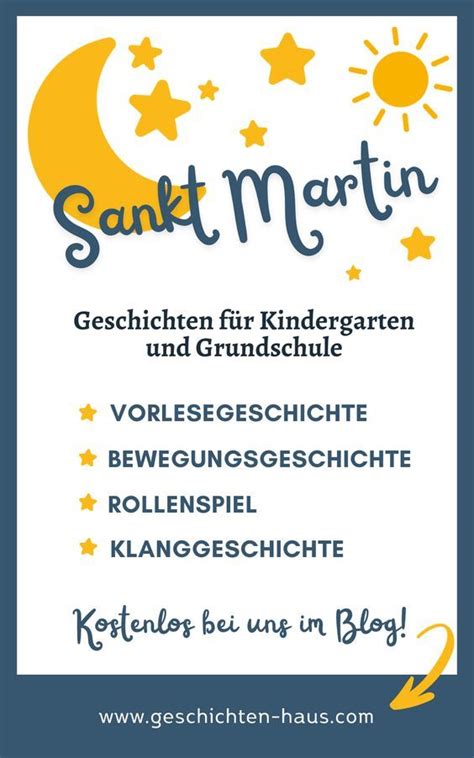 Hier findet ihr gleich mehrere Sankt Martin Geschichten für