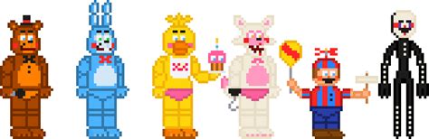 Pixilart Fnaf 2 Toys Stylized Sprites Uploaded By Crazycreeper529