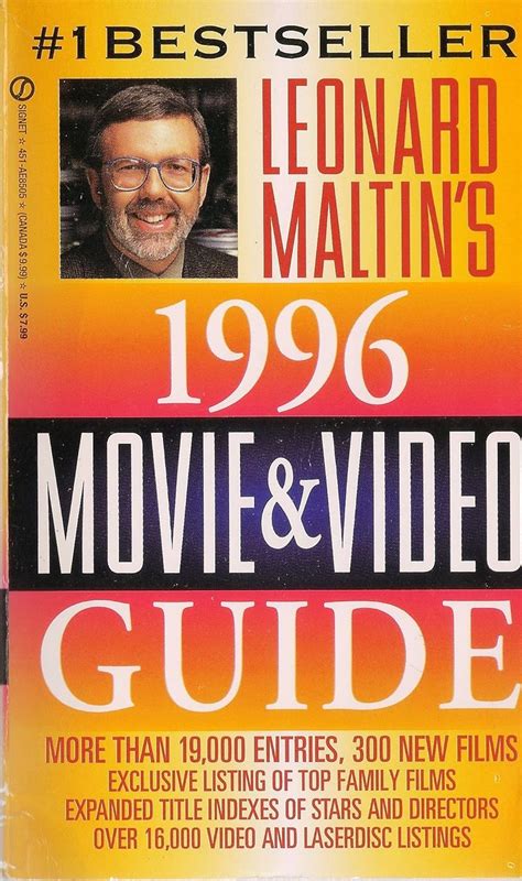 Leonard Maltin S Movie And Video Guide 1996 Maltin Leonard 9780451185051 Books