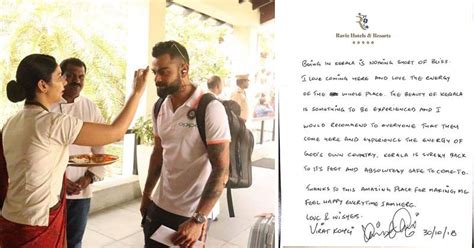 Virat Kohlis Heartfelt Note For Kerala Is Exactly What Gods Own Country