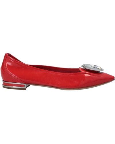 Red Casadei Flats and flat shoes for Women | Lyst