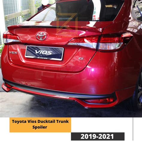 Toyota Vios Ducktail Spoiler Pre Painted As A Primer Or Final Painted