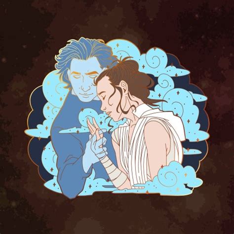 Tros Reylo Pin Rey Ben Solo Hard Enamel Pin Etsy