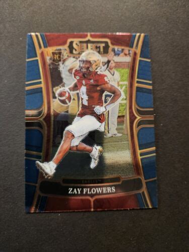 Zay Flowers 2023 Panini Select Draft Picks 17 Rookie RC Baltimore