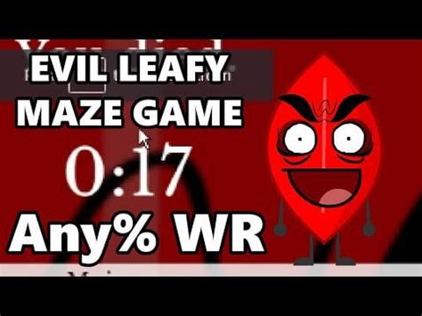 The Evil Leafy Maze Game - Any% speedrun 0:17 (World Record ...