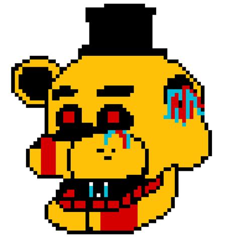 Editing Golden Freddy Free Online Pixel Art Drawing Tool Pixilart