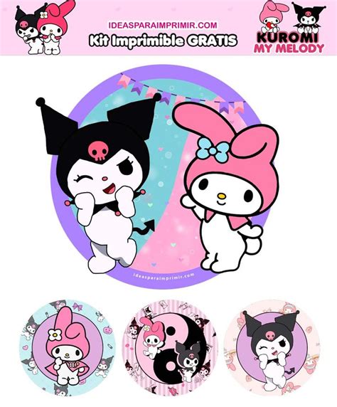 Kit De Cumplea Os De Kuromi Y My Melody Para Imprimir Gratis Incluye