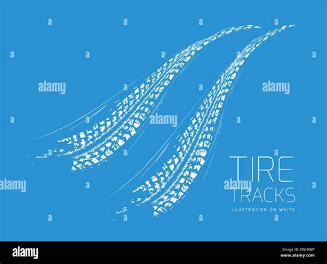 Tire Tracks Background Stock Vector Image And Art Alamy