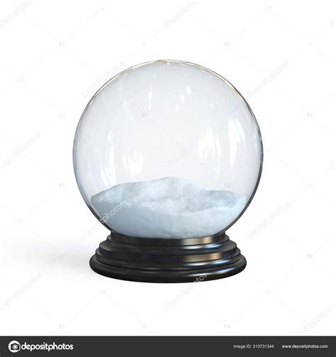 Empty Snow Globe Rendering Stock Photo By Koya