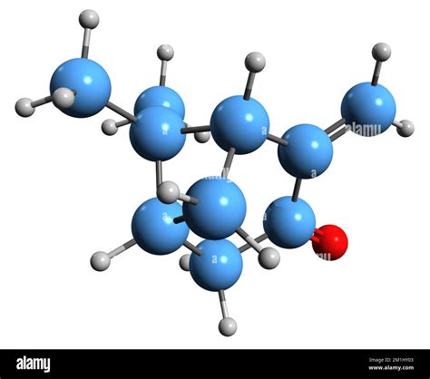 3d Image Of Pinocarvone Skeletal Formula Molecular Chemical Structure