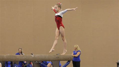 Whitney Level 4 Gymnastics Beam Routine 9 375 YouTube