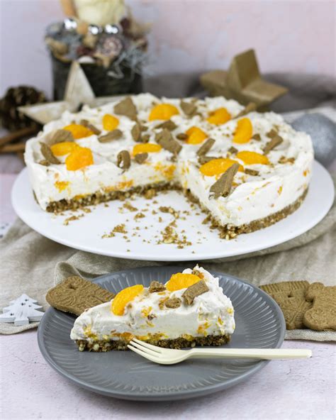 No Bake Spekulatius Torte Mit Mandarinen Jasmins Lieblingsst Cke