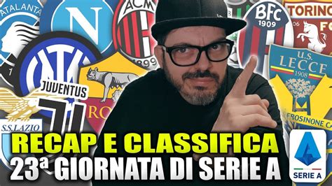 CLASSIFICA SERIE ARECAP 23 GIORNATA ATALANTA DA URLO BOLOGNA SOGNA