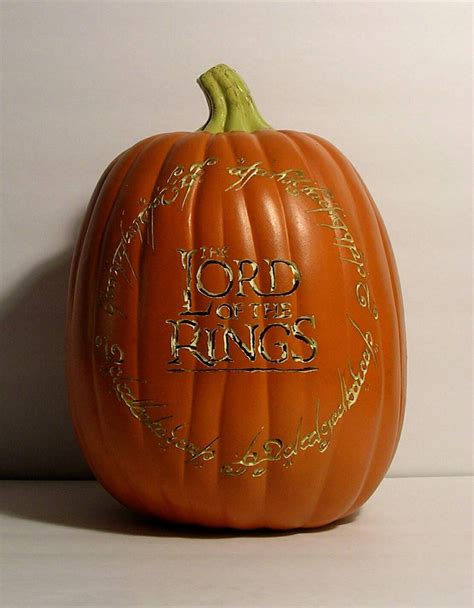 The Lord Of The Rings Logo Hand Carved Foam Pumpkin 12 Etsy