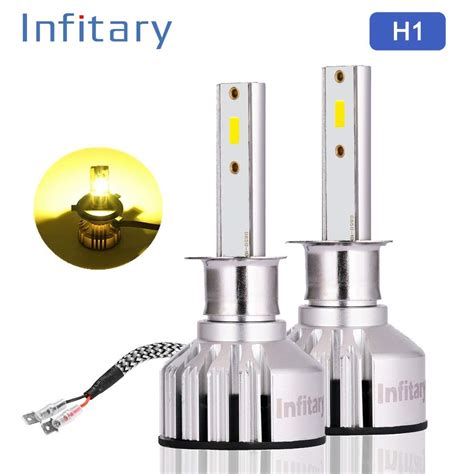 Infitary H Led Headlight Bulbs All In One Conversion Kit Bright Yellow