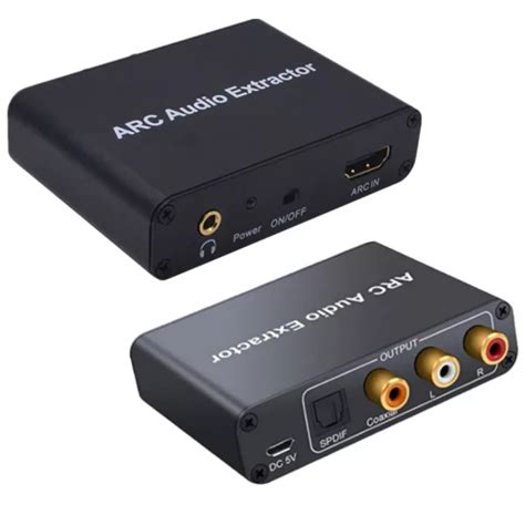 Hdmi Arc Audio Extractor Digital Dac To Rca Coax Spdif Mm Converter