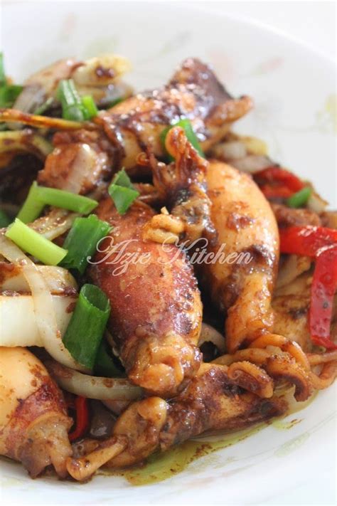 Sotong Goreng Kicap Mudah Dan Sedap Azie Kitchen