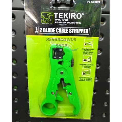 Jual Tekiro Pisau Cutter Pemotong Kabel 2 Blade Cable Stripper Termurah