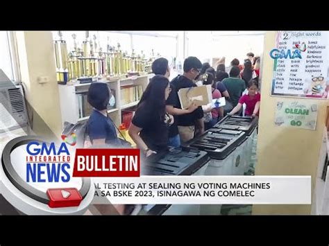 Final Testing At Sealing Ng Voting Machines Para Sa Bske