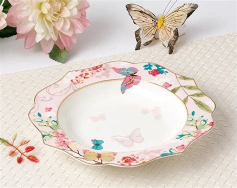 Assiette Plateau Repas Ywei Pouces Rose Porcelaine D Os