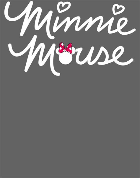 Disney Minnie Mouse Script Digital Art By Tang Pho Hoang Fine Art America