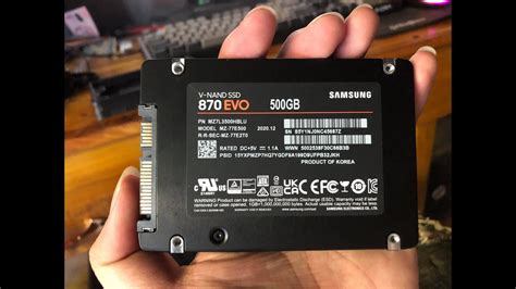 Mở Hộp Và đánh Giá ổ Cứng Ssd Samsung 870 Evo 500gb Học It Ngay Youtube