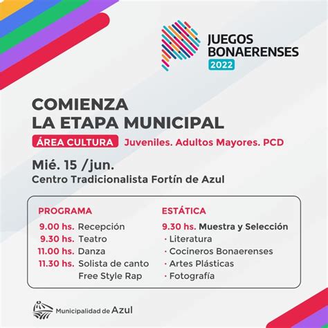 Comienza la etapa local de los Juegos Bonaerenses en el área Cultura