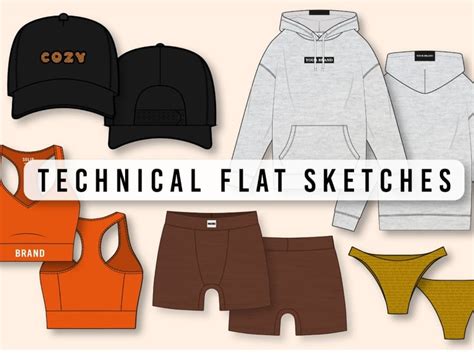 A Fashion Flat Sketch Cad Technical Drawing Upwork