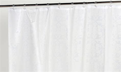 Damask Fabric Shower Curtain Groupon Goods