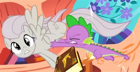 Safe Screencap Fluttershy Spike Dragon Pegasus Pony