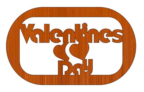 Laser Cut Personalized Couple Valentines Day Gift Tag Wooden Keychain