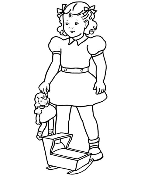 Baby Girl Coloring Pages To Print Coloring Home