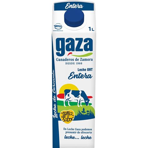 Comprar Leche Entera Uht Brik L Gaza Supermercado Supermercado