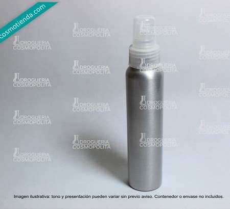 BOTELLA ALUMINIO 120 ML C ATOMIZADOR NAT 10 Pza Cosmotienda