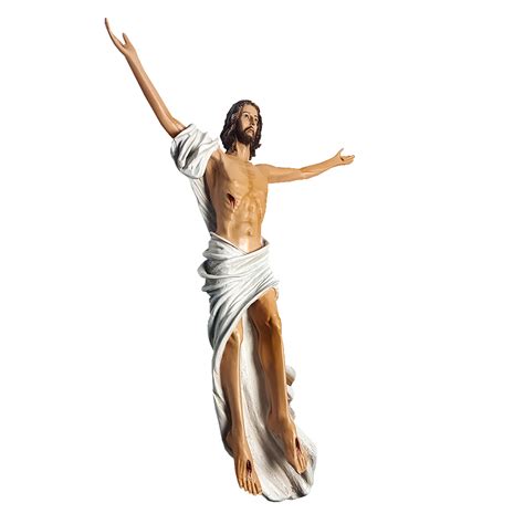 Imagem De Resina Cm Cristo Ressuscitado Parede Arte Sacra Sacrarium