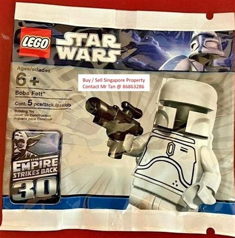 Lego Star Wars White Boba Fett Polybag Sealed New 2853835 Minifig 4597068 30th Anniversary Of