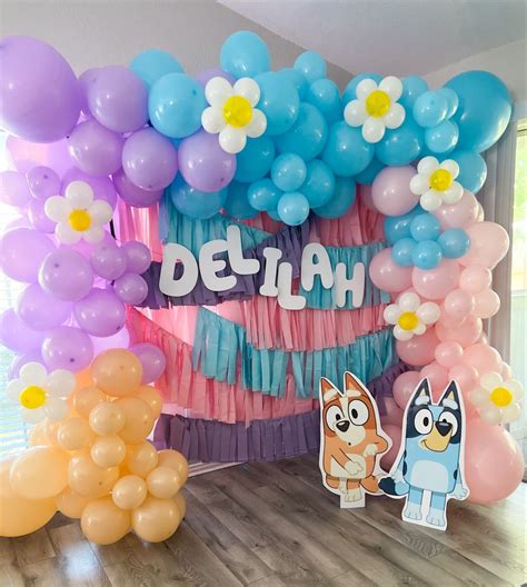 Bluey Birthday Party Balloons In 2024 2nd Birthday Party Themes