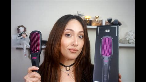 Tymo Hair Straightening Brush Review Tymo Technology Youtube