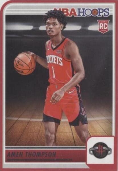 Panini Nba Hoops Rookies Amen Thompson Rc For Sale