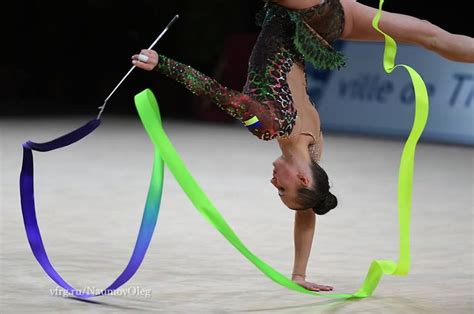 Ganna Rizatdinova Ukraine Won Bronze In Ribbon Finals At Grand Prix