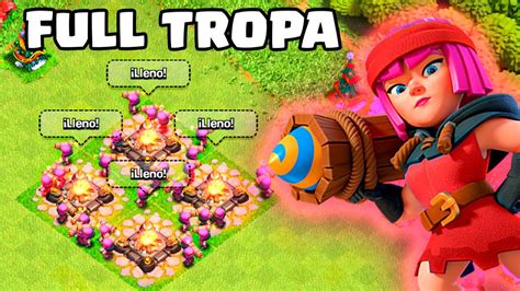 Atacando Full Lanza Fuegos La Nueva Tropa En Clash Of Clans Muchos