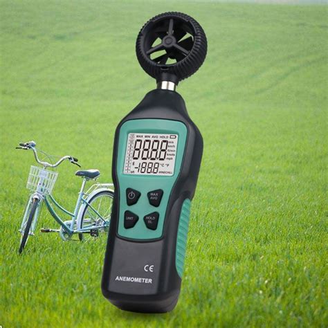 Portátil handheld digital anemômetro medidor de velocidade do ar do