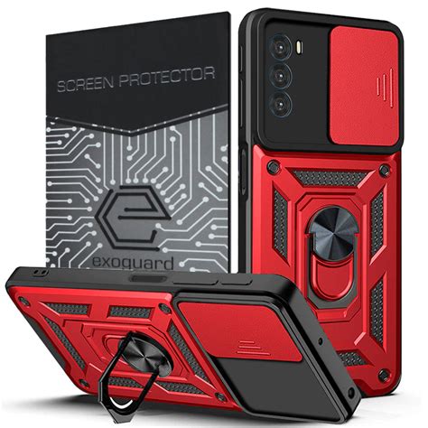 Etui Exoguard Camshield Szkło Motorola Moto G31 G41 Pancerne