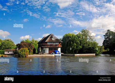 A Riverside Property With Private Mooring By The River Bure On The