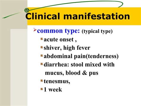 Bacillary Dysentery Shigellosis Ppt