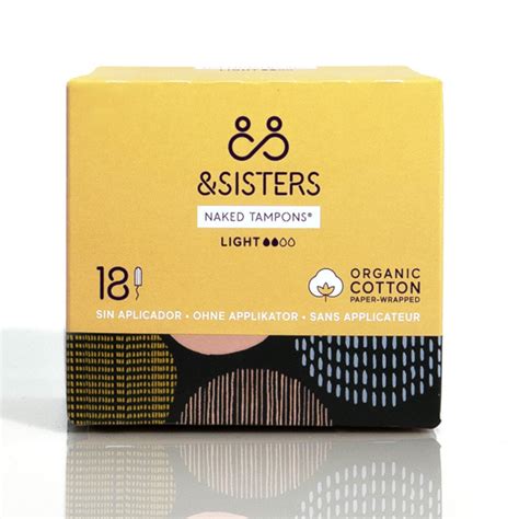 Sisters By Mooncup Organic Cotton Naked Tampons Light Pack