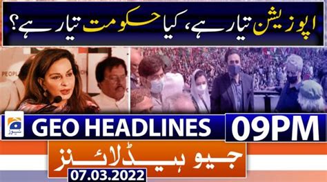 Geo Headlines Pm Th March Tv Shows Geo Tv