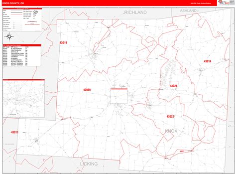 Knox County Zip Code Map