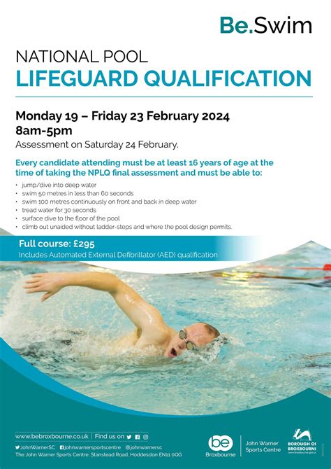 Swimming Courses And Qualifications • Be Broxbourne