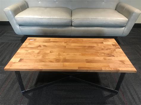 New Modern Butcher Block Coffee Table Etsy